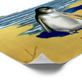 Phillip Island Victoria Australia Vintage Poster (Ecke)