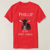 Phillip ist mein Geist-Tier-Schwarz T-Shirt (Design vorne)