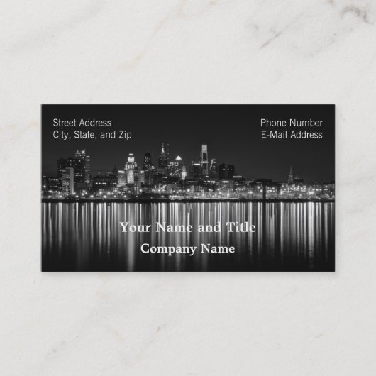 Phillip night b/w visitenkarte (Vorderseite)