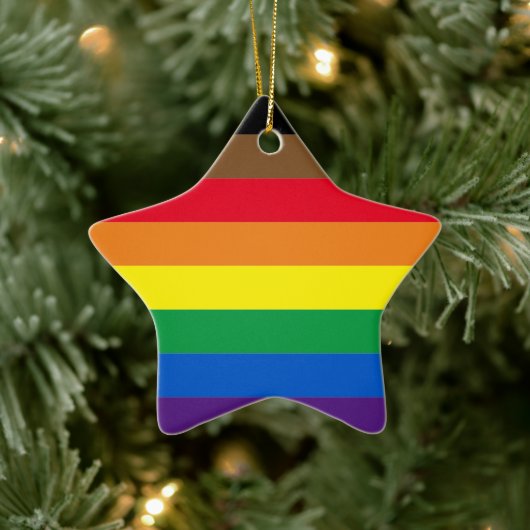 Phillip Regenbogen stolz auf Gay Diversity inklusi Keramik Ornament (Baum)