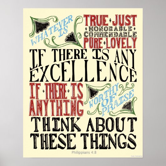 Phillipier 4:8 Poster (Vorne)