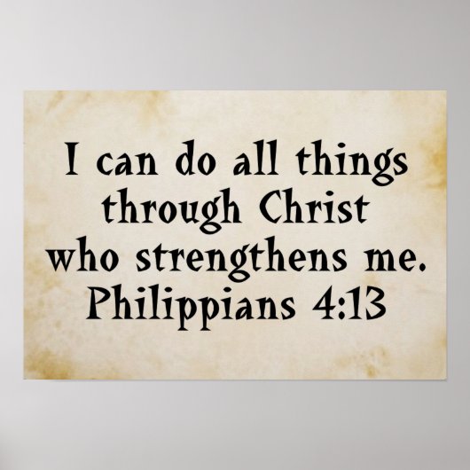 Phillippianer 4:13 poster (Vorne)