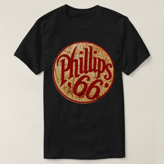 Phillips 66 Vintages Öl und Gas T-Shirt (Design vorne)