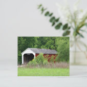 Phillips Covered Bridge Postkarte (Stehend Vorderseite)
