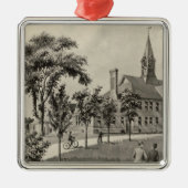 Phillips Exeter Academy Silbernes Ornament (Vorne)