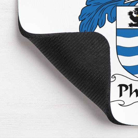 Phillips-Familienwappen Mousepad (Ecke)