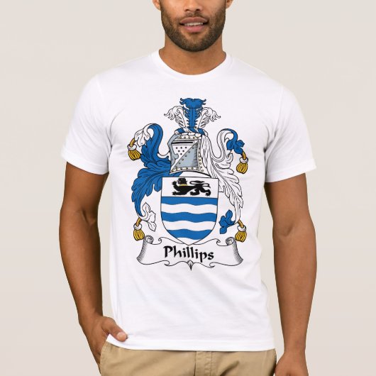 Phillips-Familienwappen T-Shirt (Vorderseite)