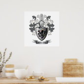 Phillips-Familienwappen-Wappen Poster (Küche)