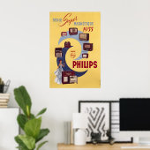 Phillips Radio Plakat (Heimbüro)