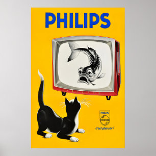 Phillips TV - Vintage Poster Drucke