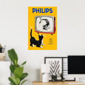 Phillips TV - Vintage Poster Drucke (Heimbüro)