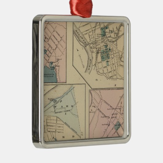 Phillipsburg, NJ Silbernes Ornament (Rechts)