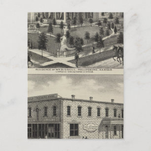 Phillipsburg Traders Bank, Kansas Postkarte