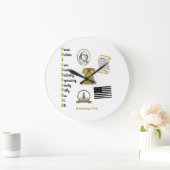 Philly Akronym Wall Clock Große Wanduhr (Zuhause)