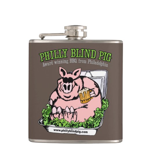 Philly Blind Pig GRILLEN Flachmann (Vorderseite)