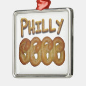 Philly Brezeln Ornament Aus Metall (Links)