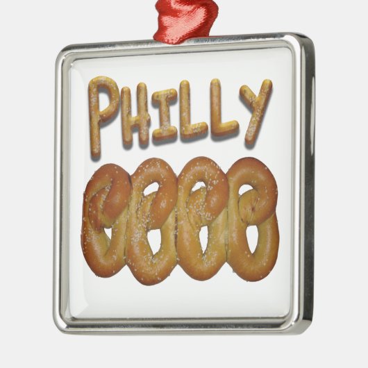 Philly Brezeln Ornament Aus Metall (Links)