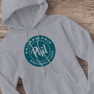 Philly Brotherly Liebe Culture Green Vintag Hoodie