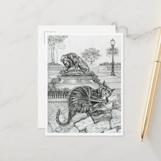 Philly Cat in Rittenhouse Postkarte (Vorderseite/Rückseite Beispiel)