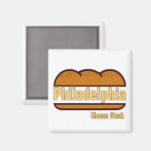 Philly Cheese Steak Magnet (Vorderseite/Rückseite)