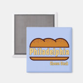 Philly Cheese Steak Magnet (Vorderseite/Rückseite)