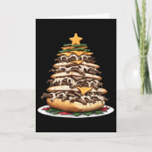 Philly Cheesesteak Christmas Tree Karte (Vorderseite)