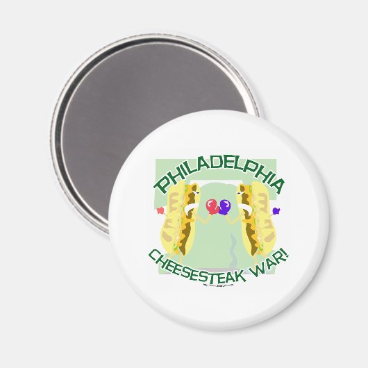 Philly Cheesteak War Magnet (Vorderseite/Rückseite)