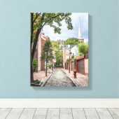 Philly Church and Cobblestone Alley Small Leinwanddruck (Insitu (Holzboden))