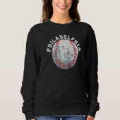 Philly Cityscape Baseball Philadelphia Skyline Sweatshirt (Vorderseite)