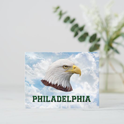 Philly Eagle - Postkarte (Stehend Vorderseite)