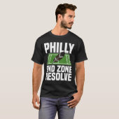 PHILLY END ZONE RESOLVE - PHILADELPHIA FOOTBALL T-Shirt (Vorne ganz)