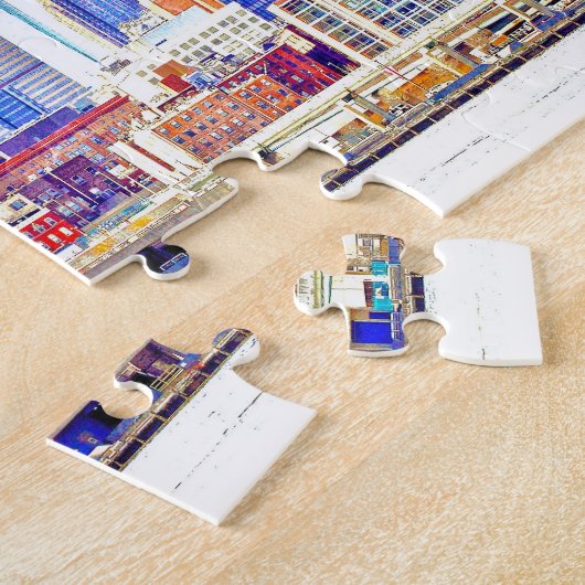 Philly Farbskizze-Skyline-Puzzlespiel Puzzle (Seite)