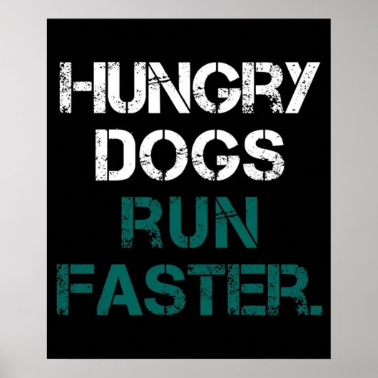 Philly Hungry Hunde laufen schneller Poster (Vorne)