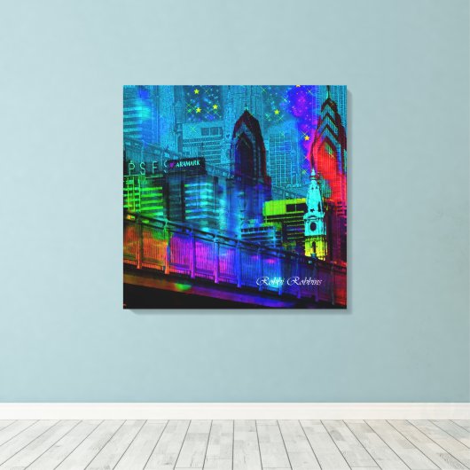 Philly in Night Leinwanddruck