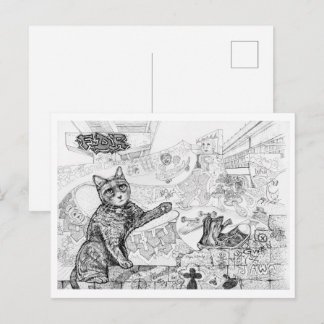Philly-Katze im FDR-Park Postkarte