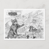 Philly-Katze im FDR-Park  Postkarte (Vorderseite)