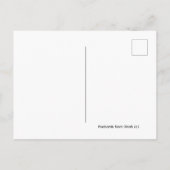 Philly-Katze nahe dem Franklin-Memorial Postkarte (Rückseite)