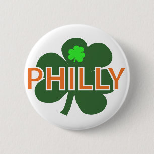 Philly Kleeblatt-Knopf Button