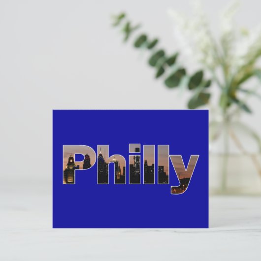Philly Letters Postcard Postkarte (Stehend Vorderseite)