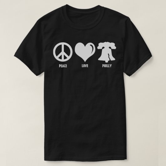 Philly Liberty Bell Brotherly Liebe Philadelphia L T-Shirt (Design vorne)