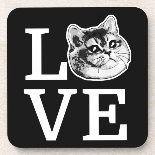 Philly Liebe Cat Getränkeuntersetzer (Vorderseite)