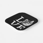 Philly Liebe Cat Pappteller (Gewinkelt)