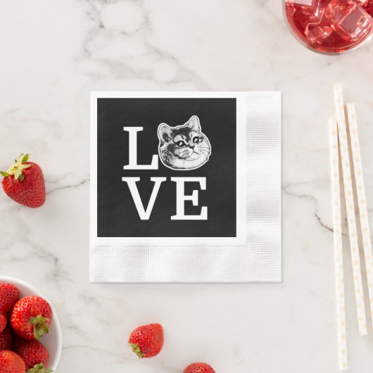 Philly Liebe Cat Serviette (Beispiel)