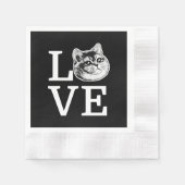 Philly Liebe Cat Serviette (Vorderseite)
