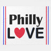 Philly Liebe Fleecedecke (Vorderseite (Horizontal))