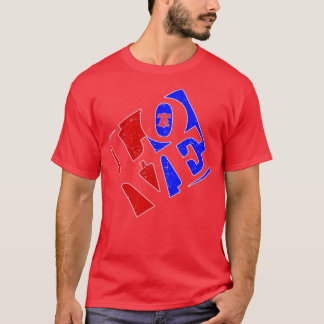 Philly Liebe Red White und Blue Liberty Bell Phila T-Shirt