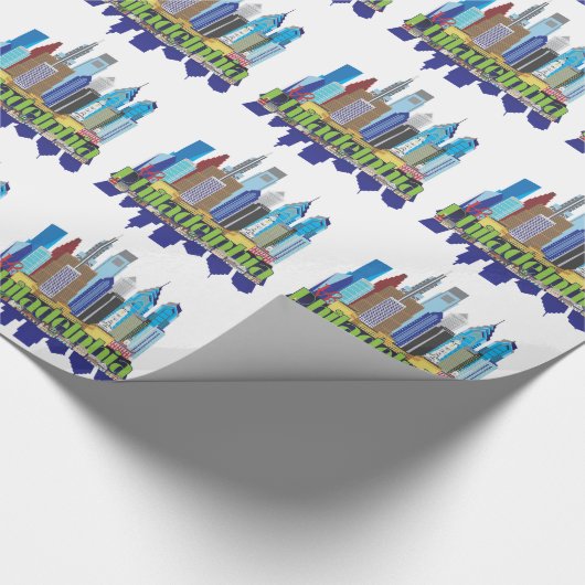 Philly neue Ikone Geschenkpapier (Ecke)