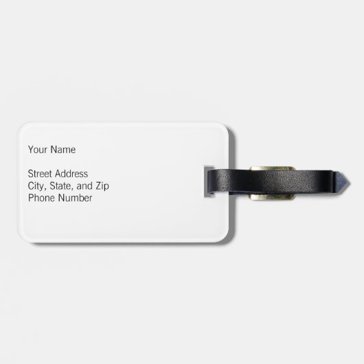 Philly night gepäckanhänger (Rückseite horizontal)