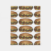 Philly PA Cheese Steak Cheesesteak Sandwich Feinsc Fleecedecke (Vorderseite)