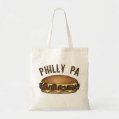 Philly PA Philadelphia Cheese Steak Sandwich Food Tragetasche (Vorne)